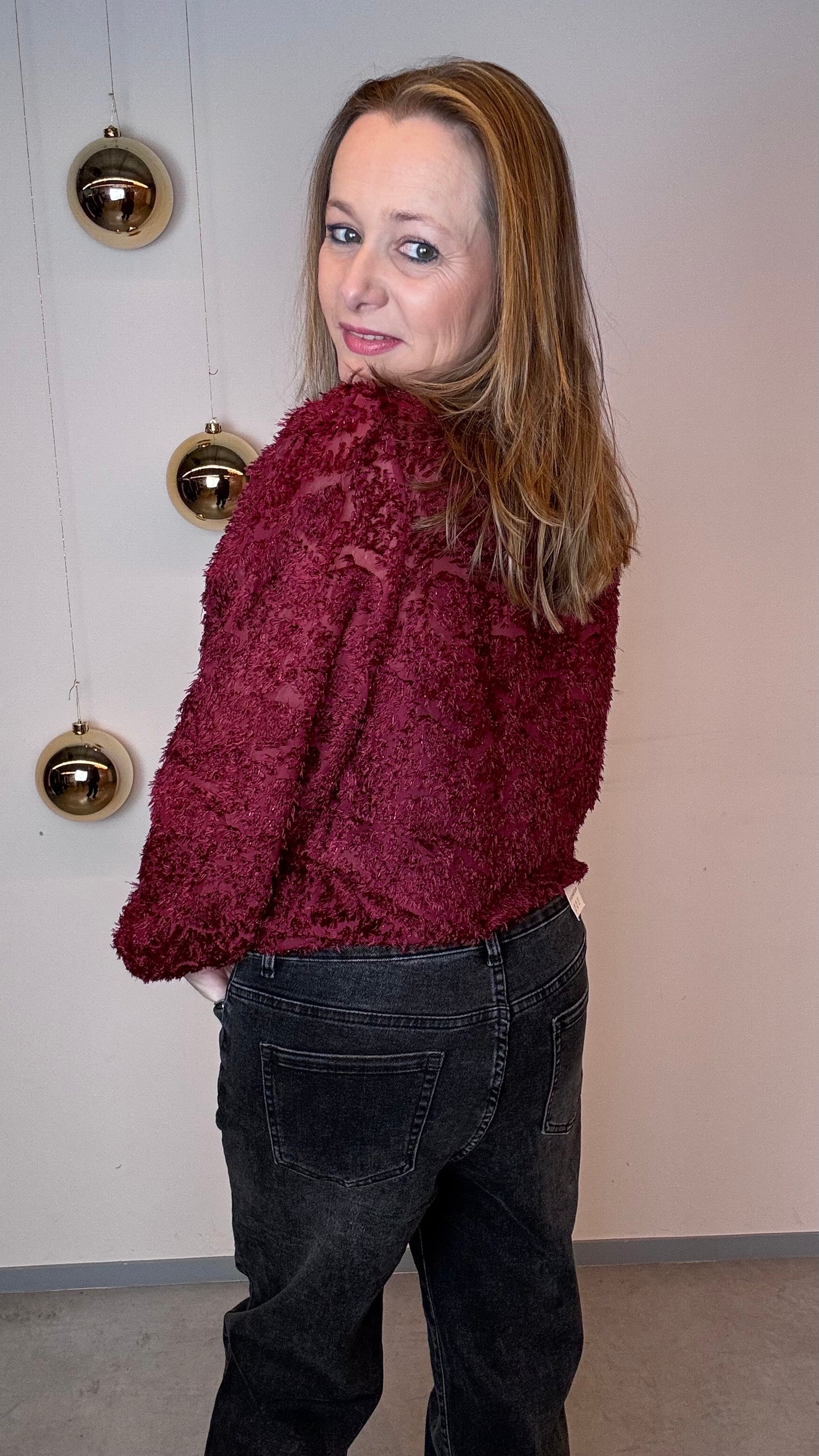 Fluff blouse - Rood