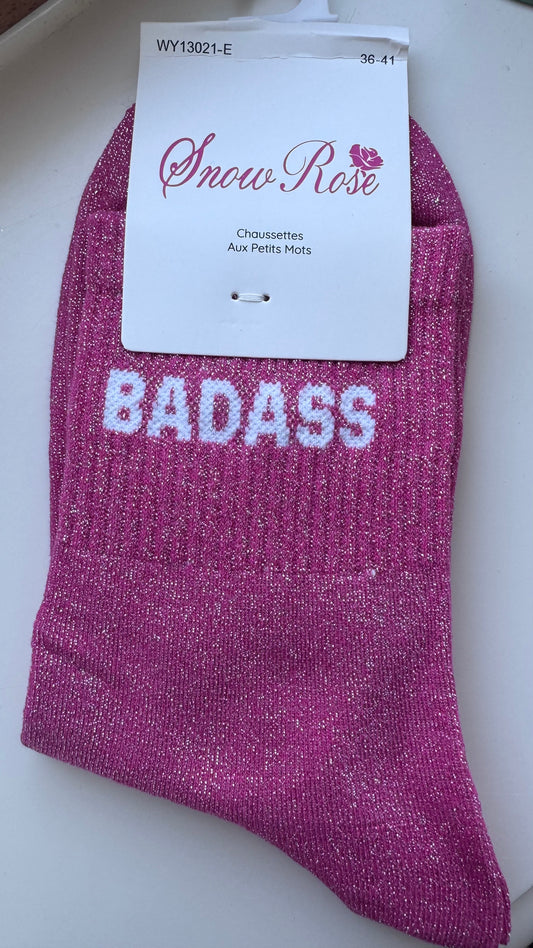 Quote sokken: Badass lichte kleuren