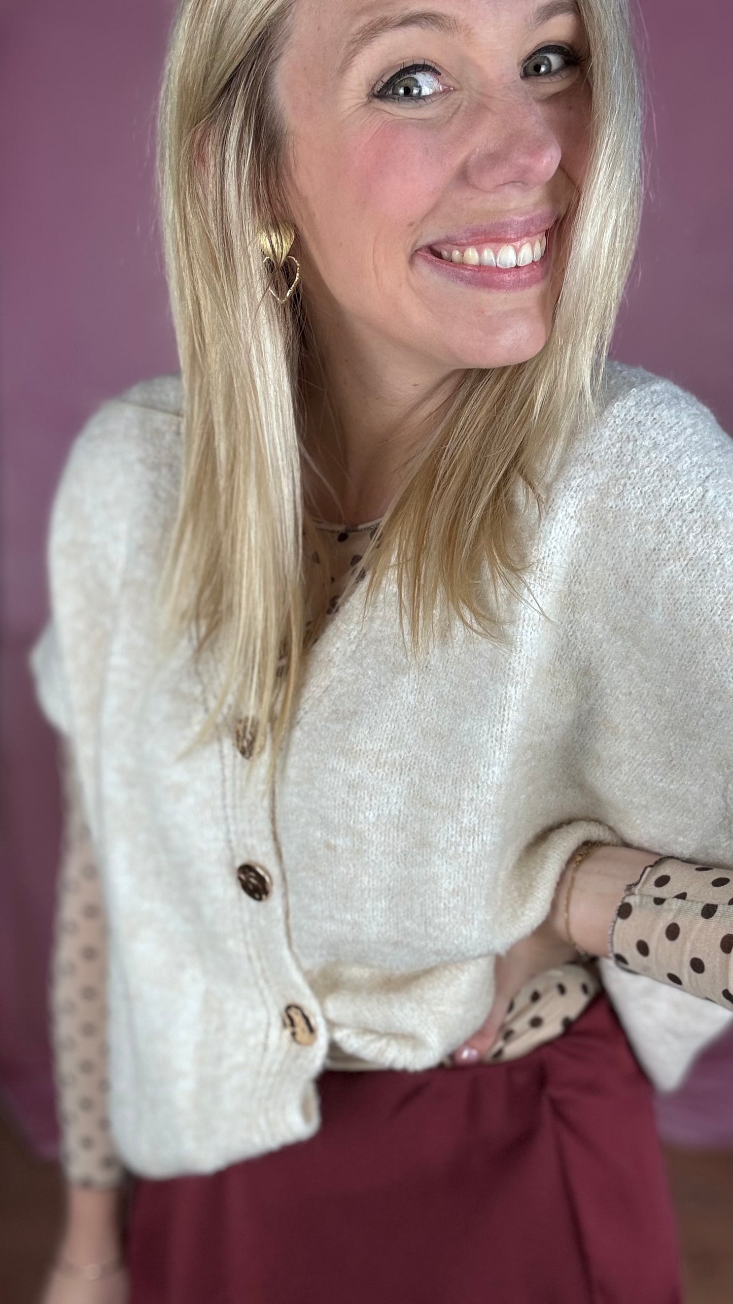 Maddie gilet - crème