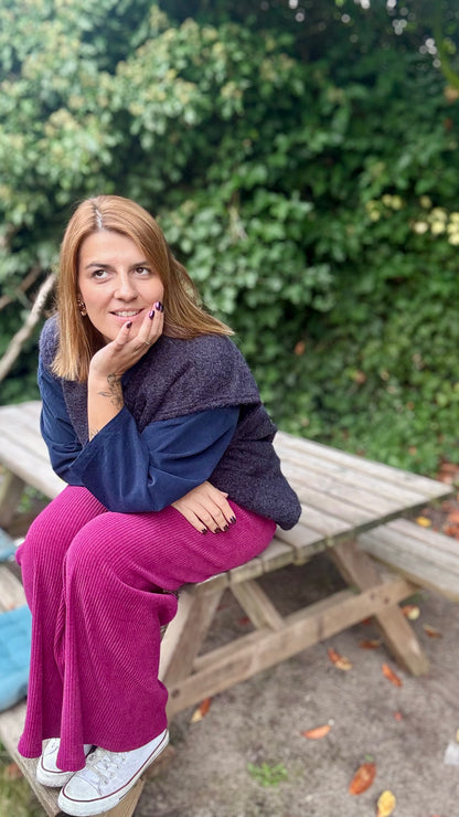 Cozy crush broek - Magenta