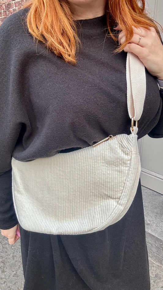 Jill schoudertas - Crème