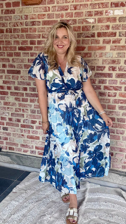 Blue blossom dress