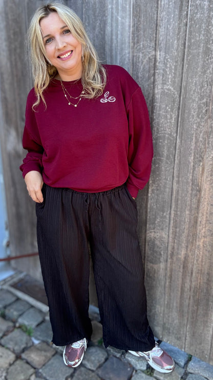 Bella palazzo pants - Zwart