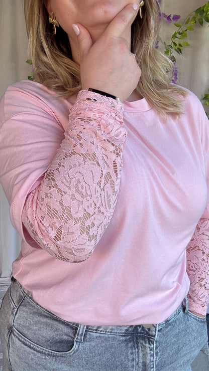 Lace love shirt babyroze