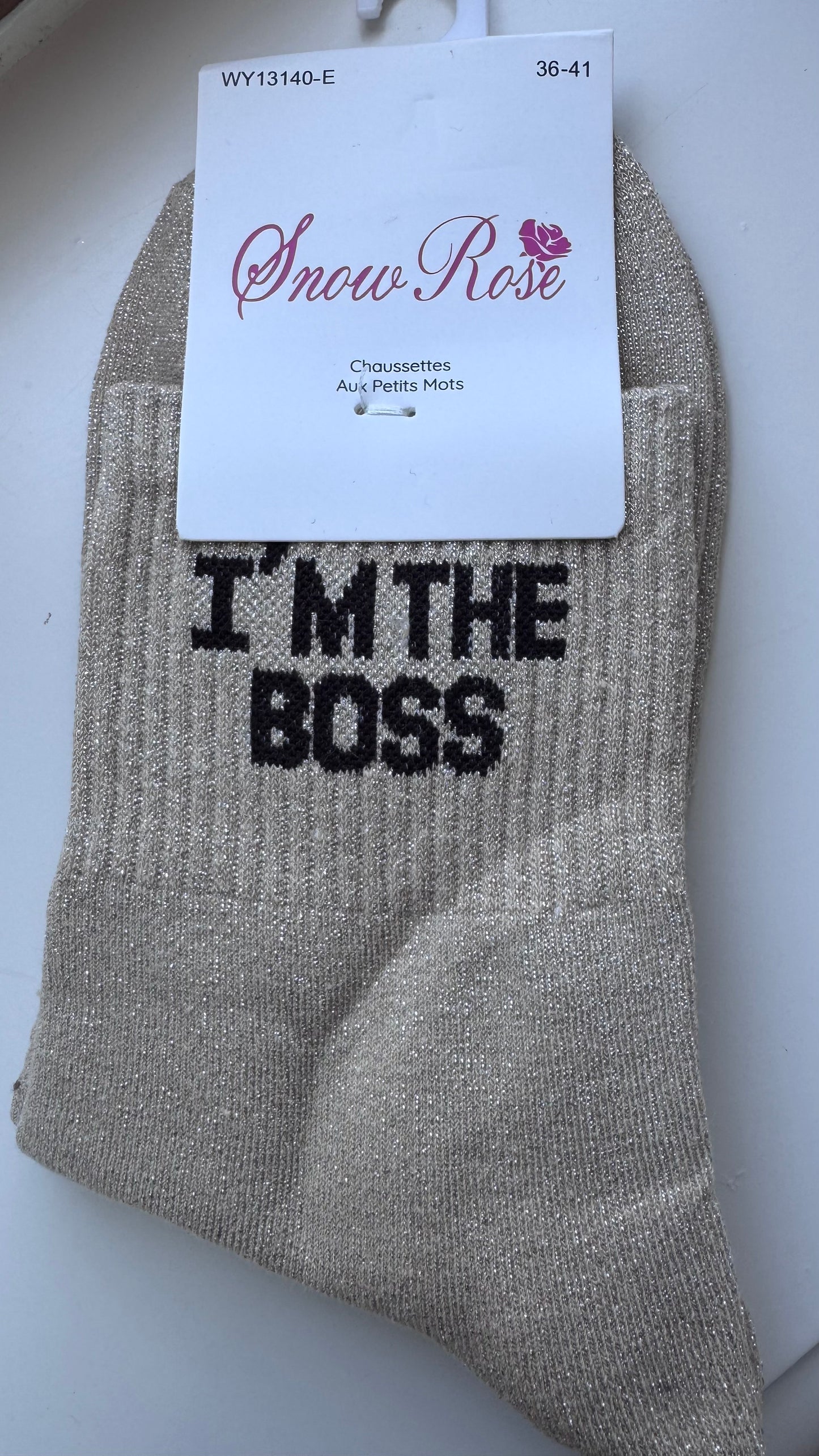 Quote sokken: I'm the boss