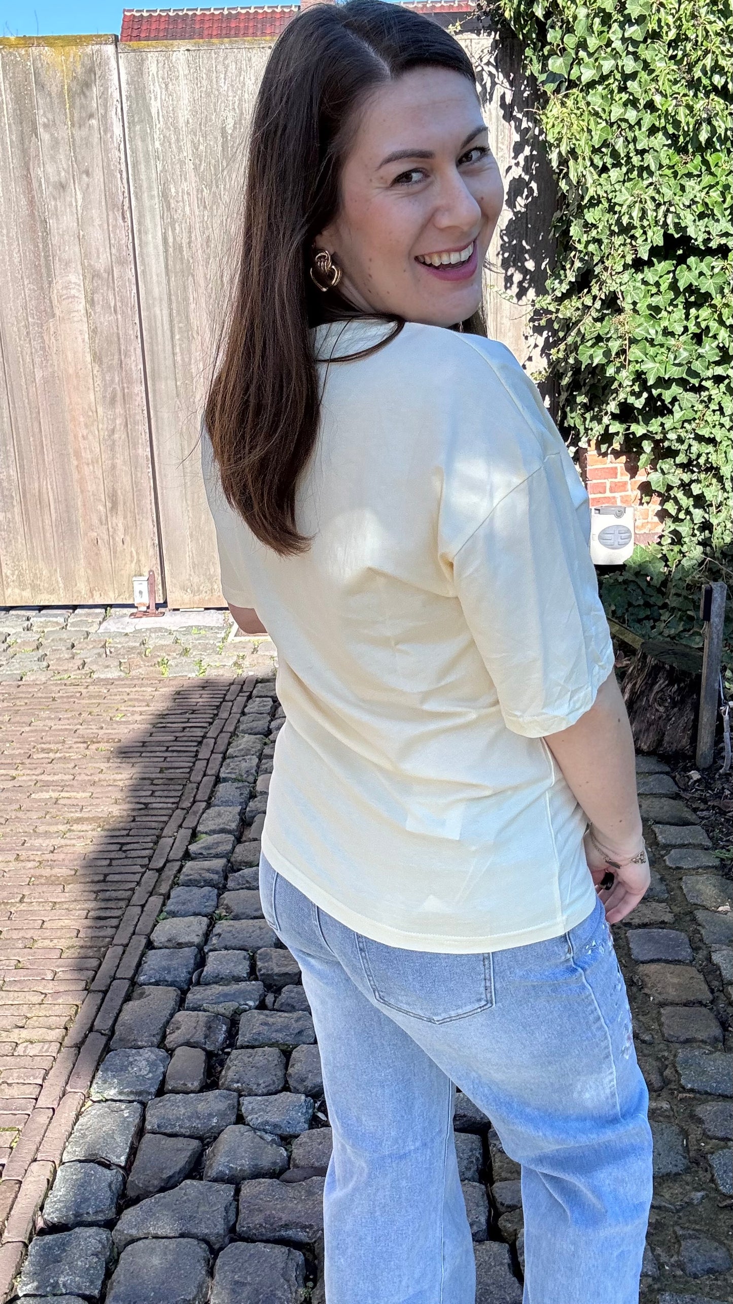 Ciao bella shirt - Butter yellow