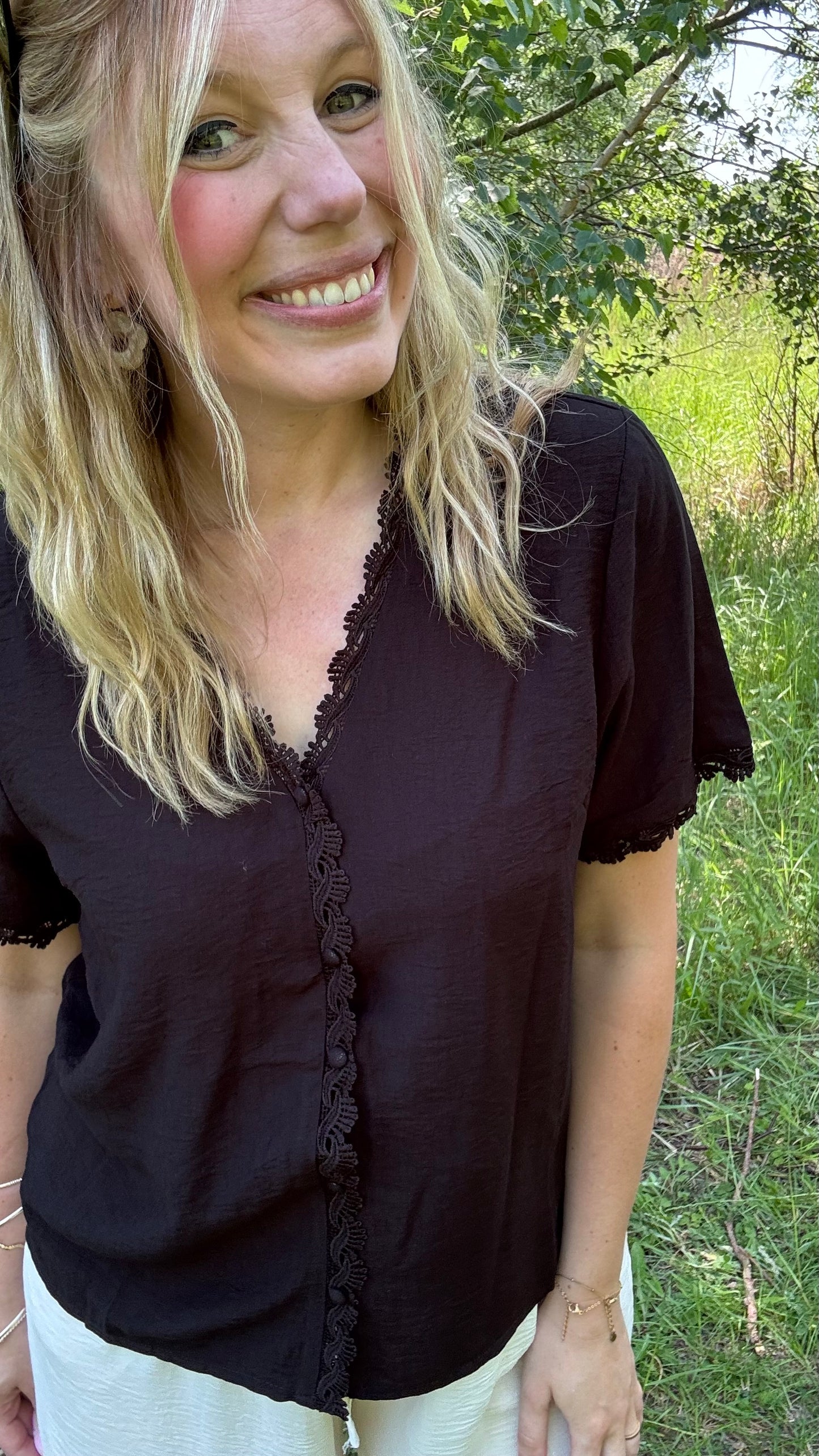 Monique blouse - Zwart