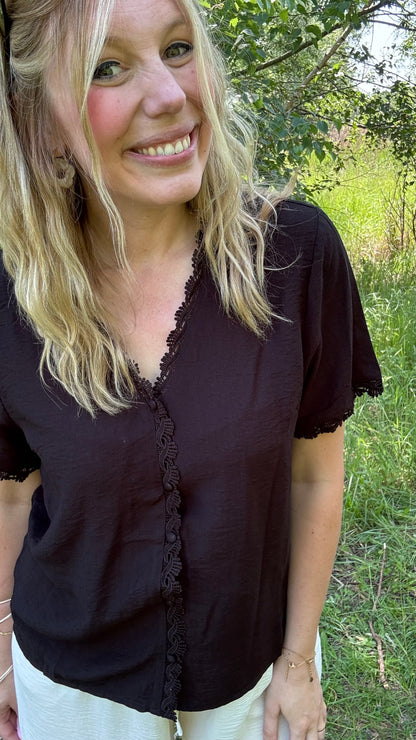 Monique blouse - Zwart