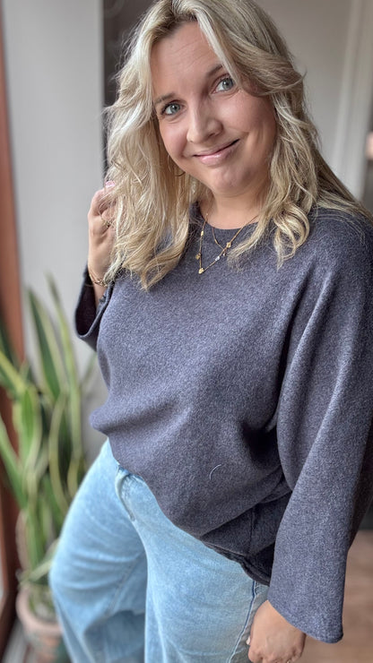 Basic trui - Donkerblauw