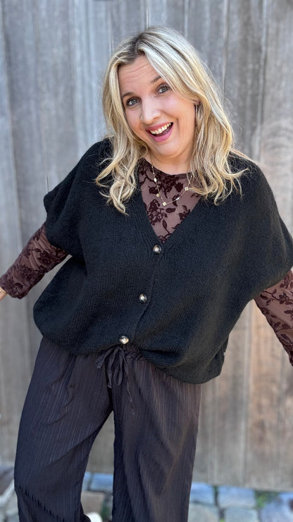 Elora cardigan - Zwart
