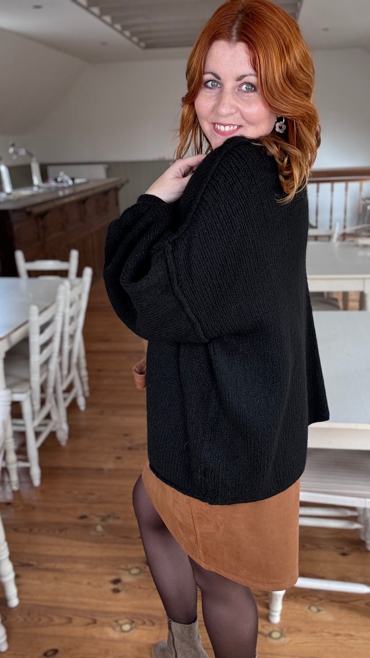 Louise cardigan - Zwart