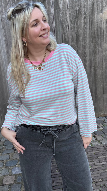Shelley trui - Roze/lichtblauw