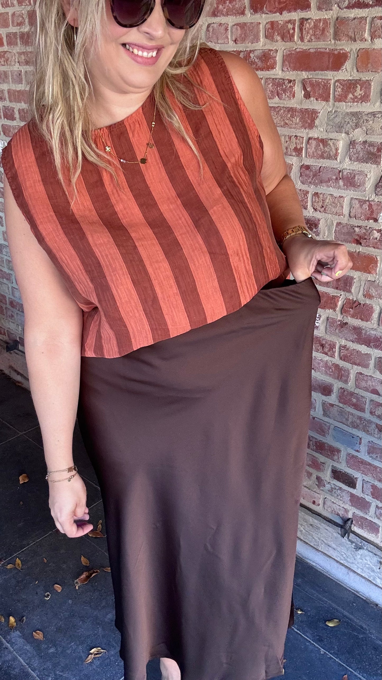 Silky muse rok - chocolat