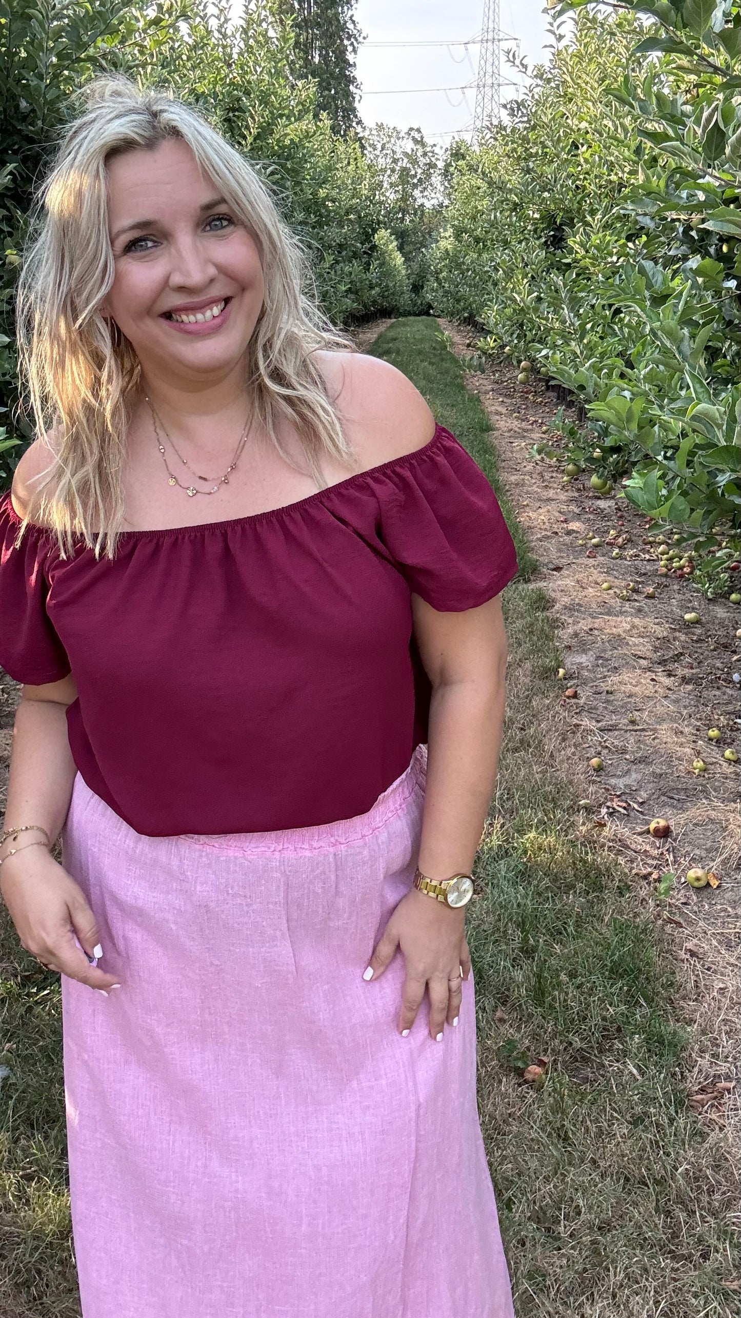 Dina blouse - Burgundy