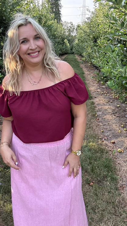 Dina blouse - Burgundy