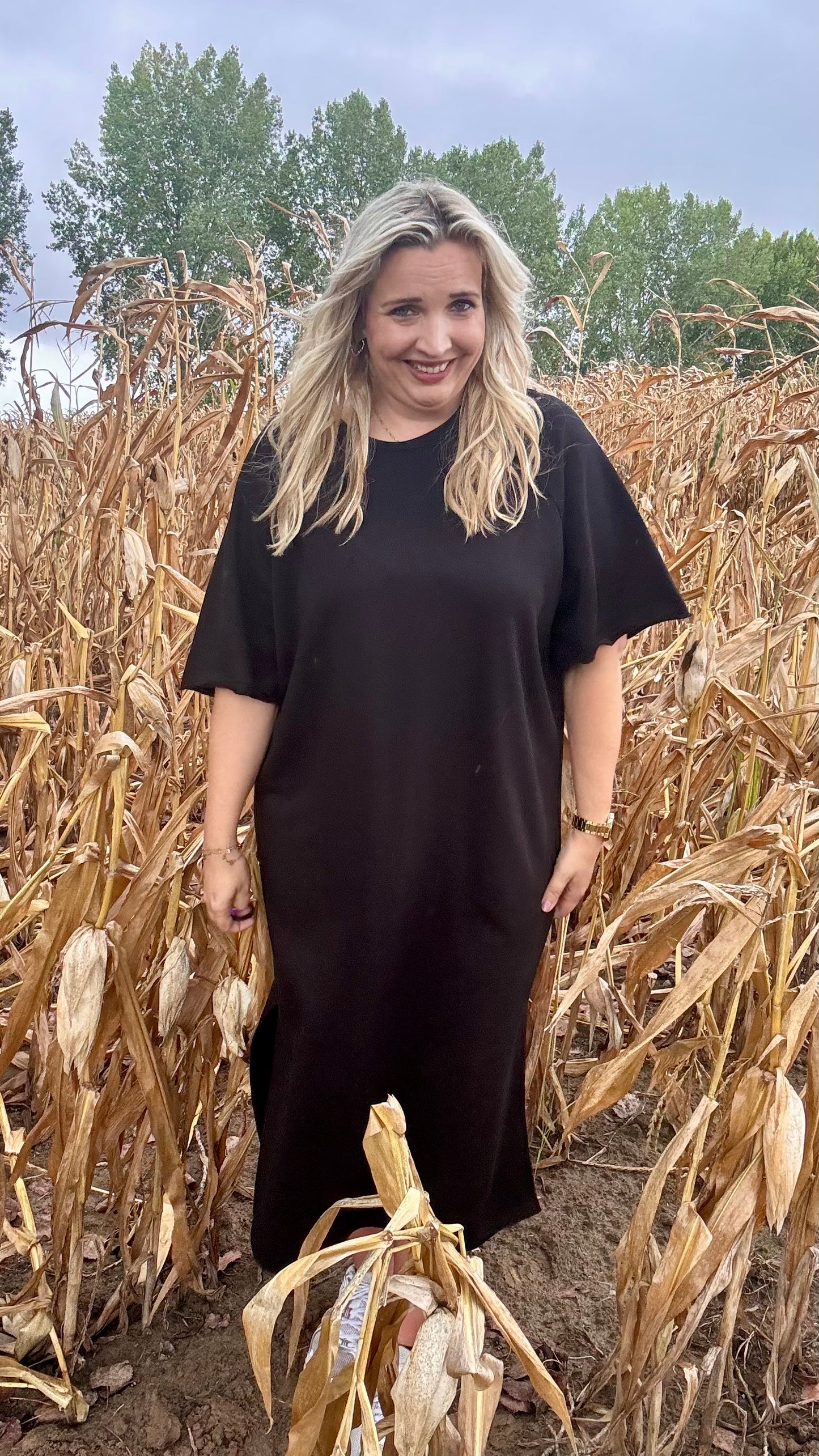 Harvey sweaterjurk TU2 - Zwart