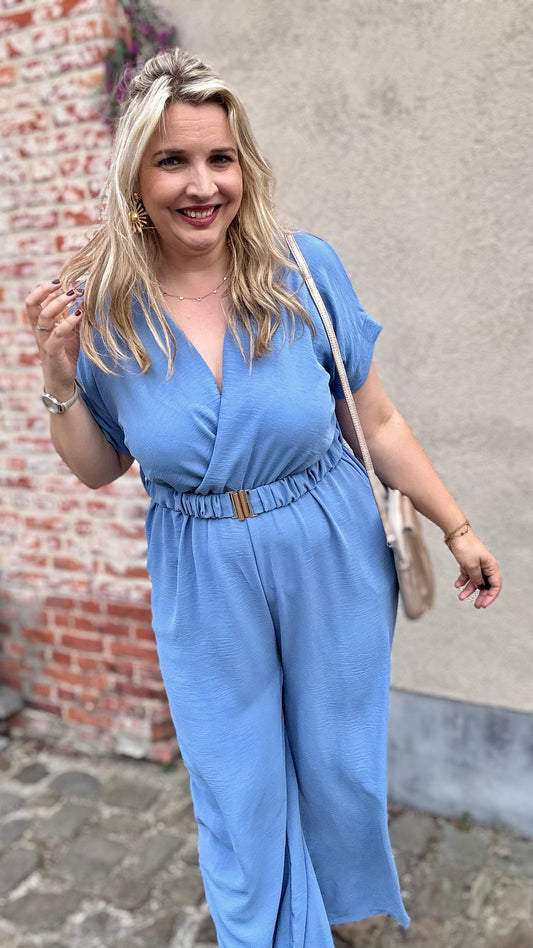 Nina jumpsuit zachtblauw