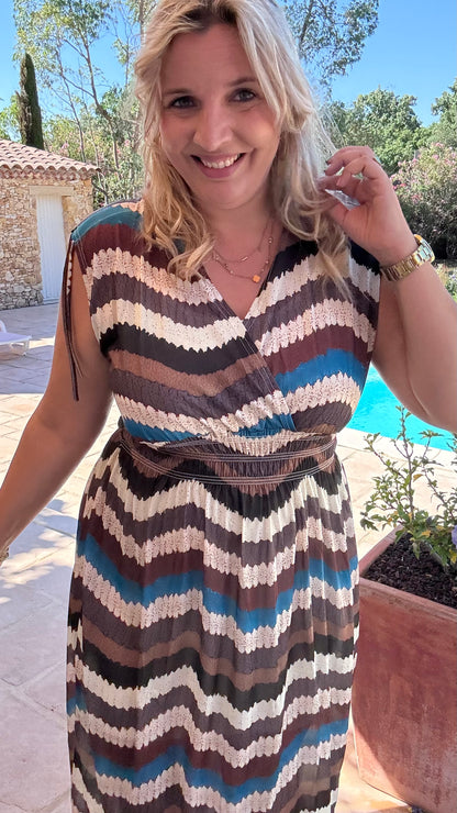 Every Woman Dress - Aztec glow (bruin/blauw)