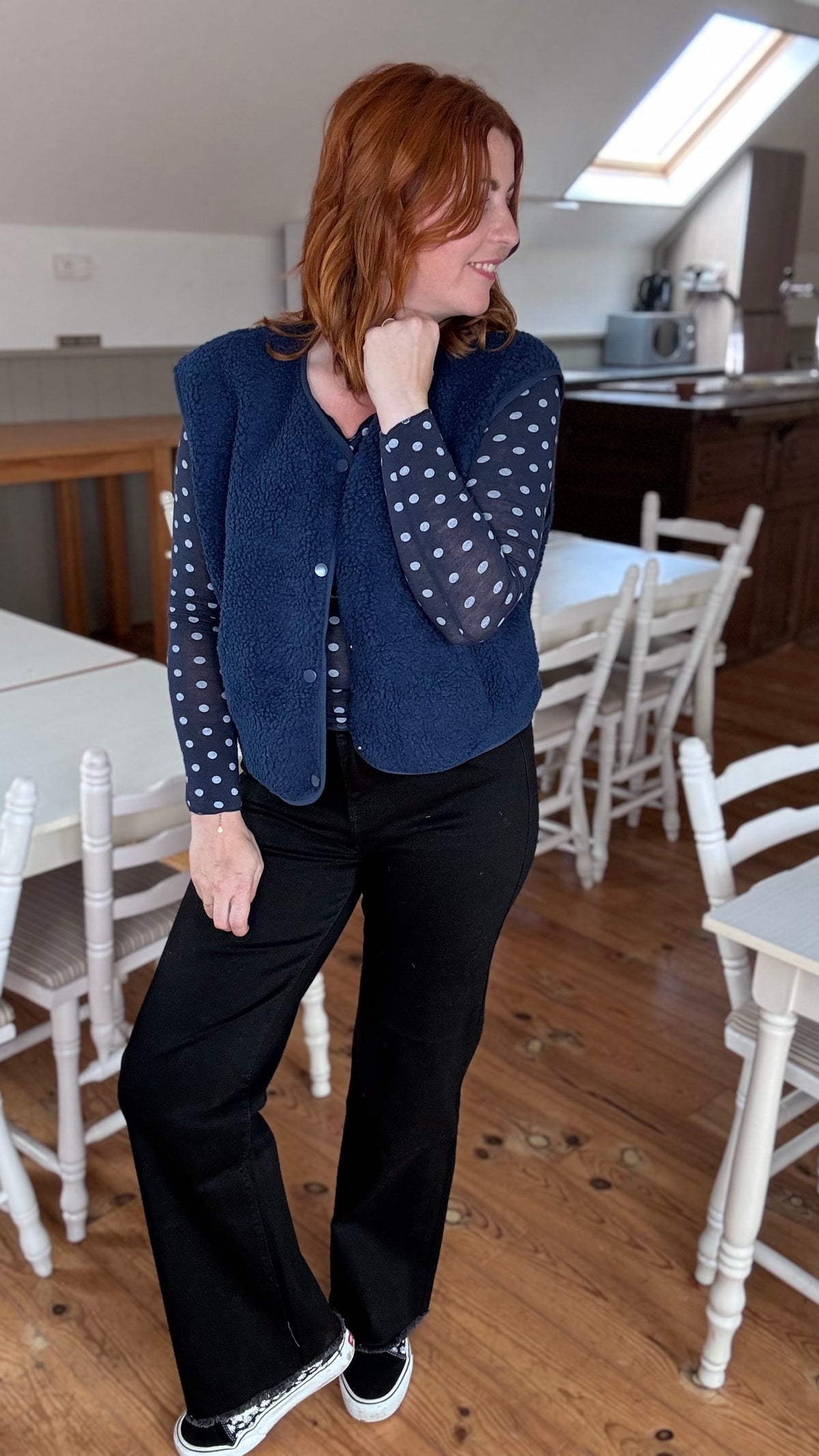 Teddy gilet - Donkerblauw