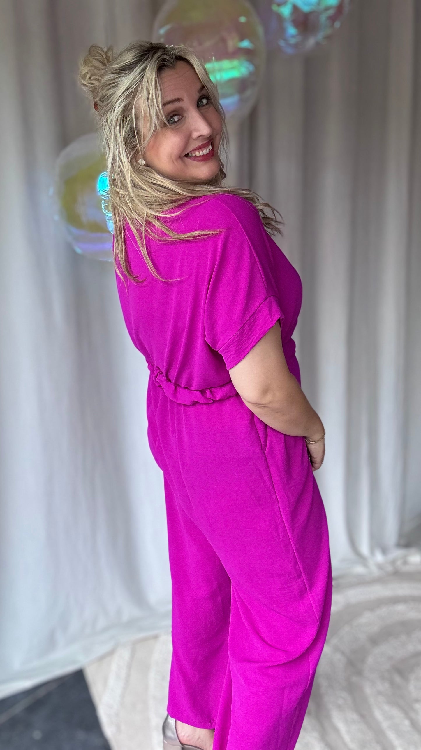 Nina jumpsuit magenta