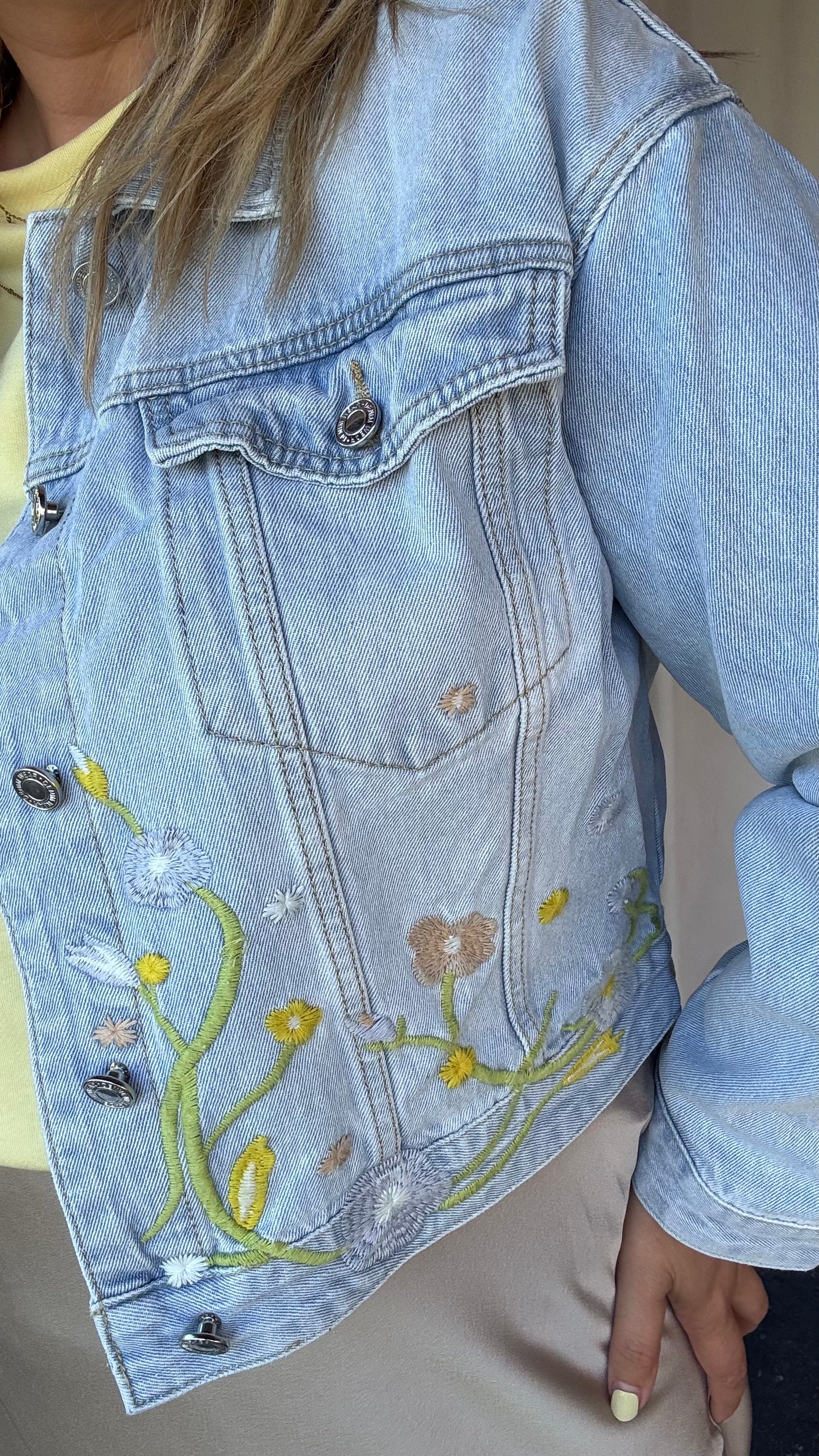 Jeansvest blossom