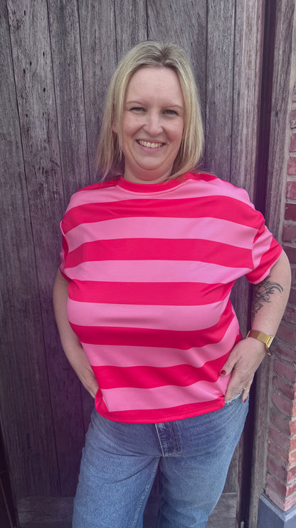 Cassie shirt - roze/fuchsia