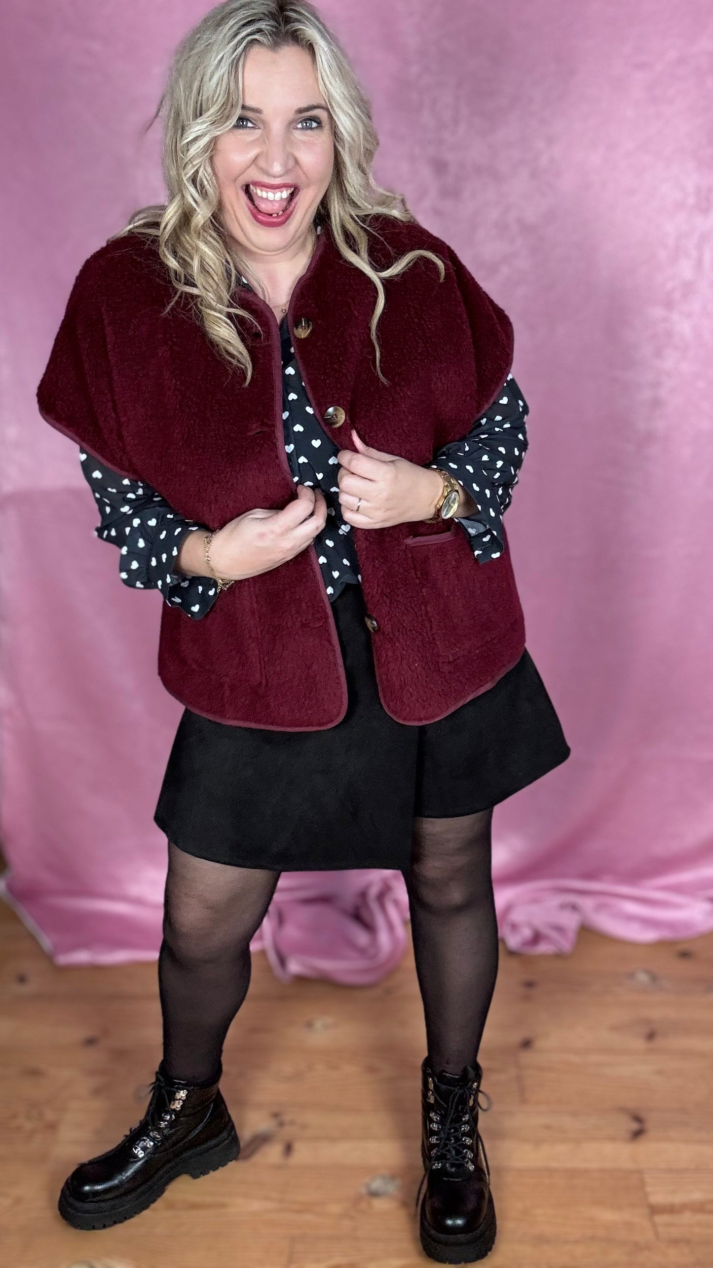 Teddy Easy gilet - Bordeaux