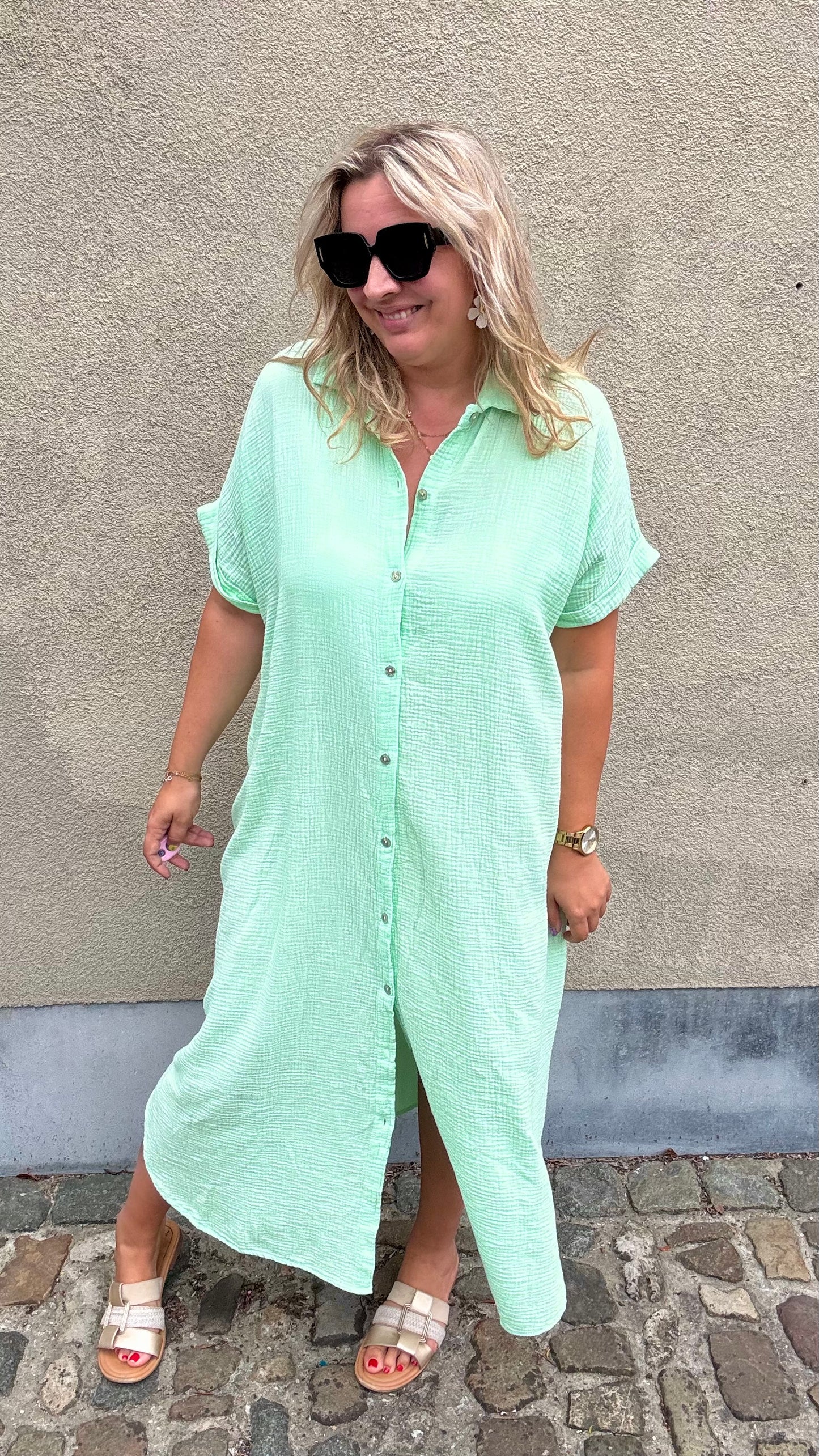 Justine jurk - Mint