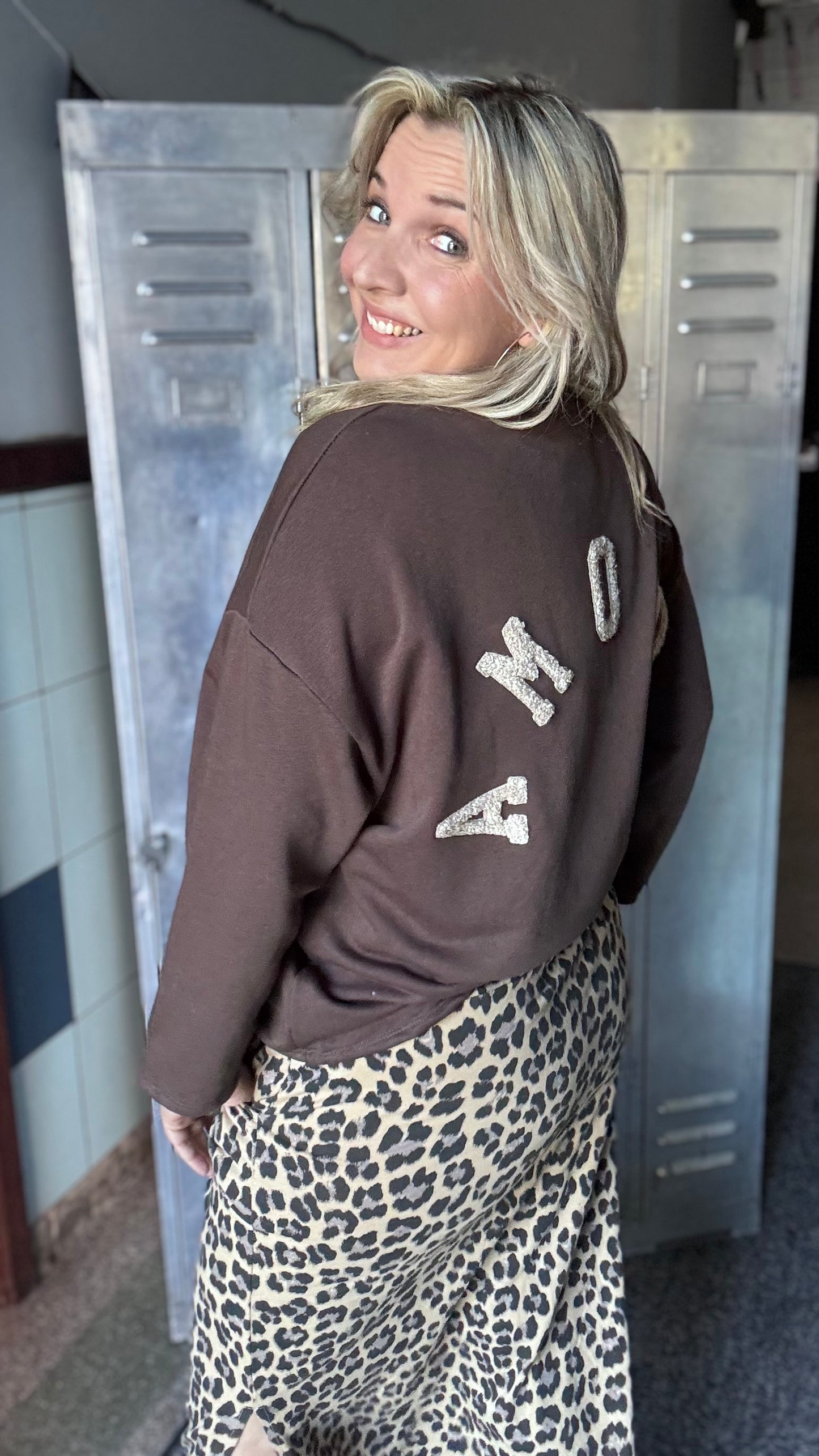 Amour sweater - Bruin
