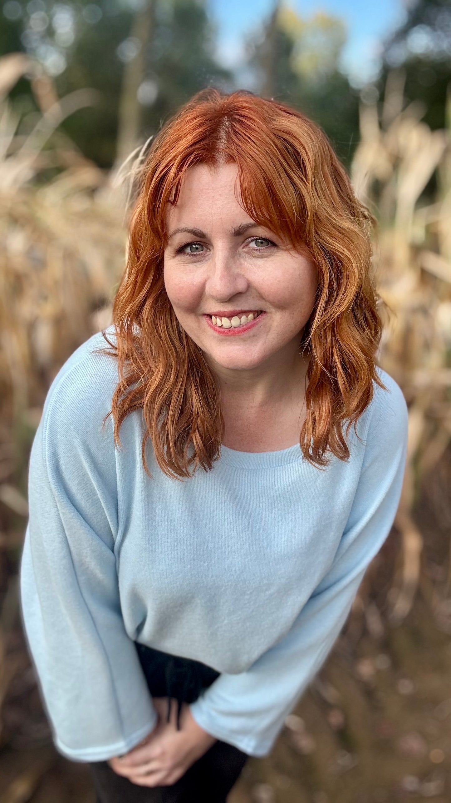 Basic trui - lichtblauw