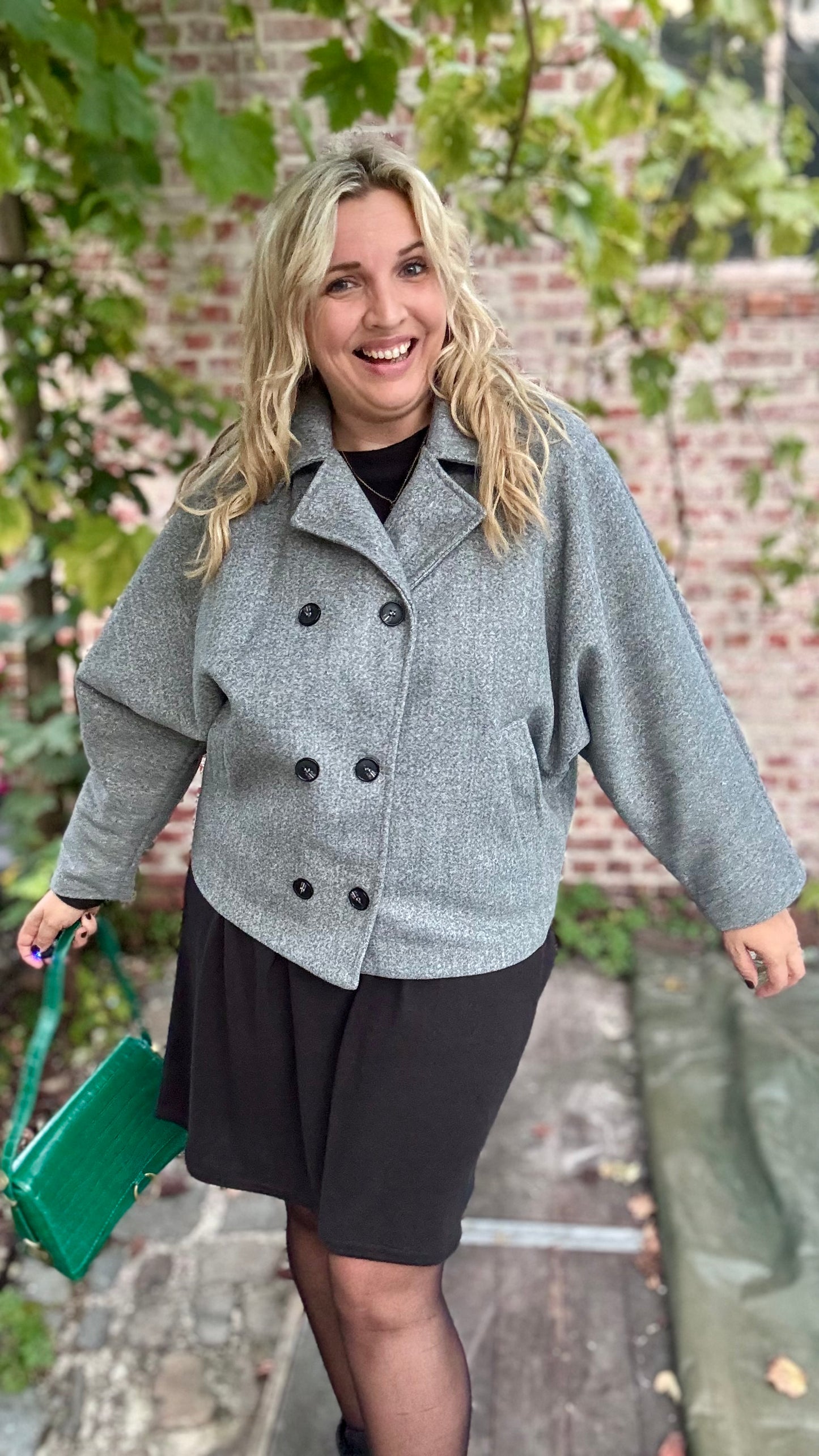 Vicky mantel - Grijs