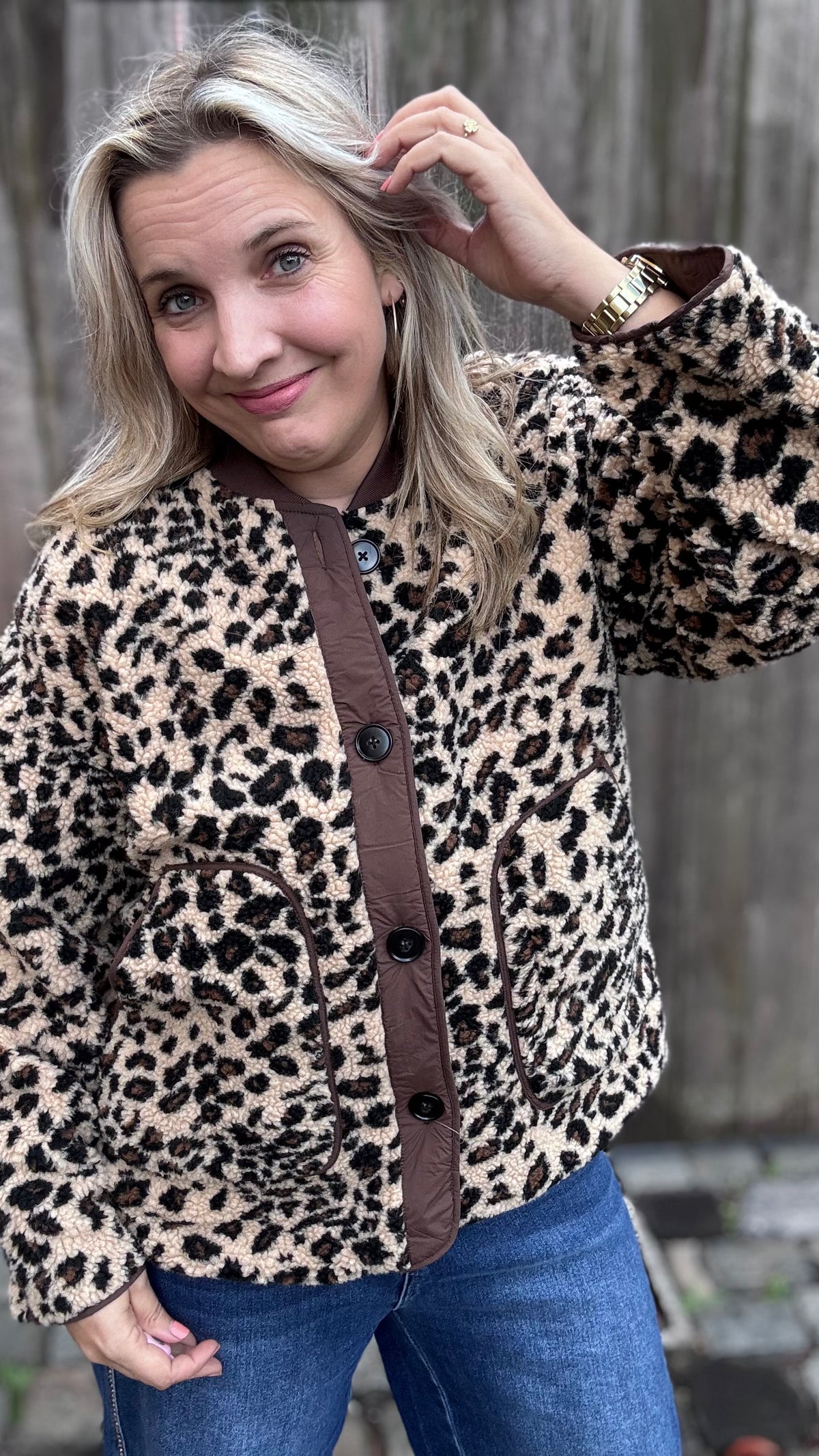 Reversible Leopard jacket