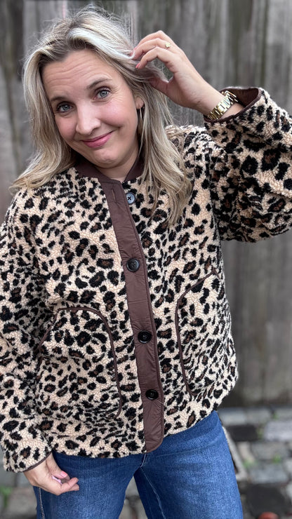 Reversible Leopard jacket