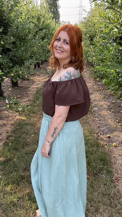 Dina blouse - Chocolat