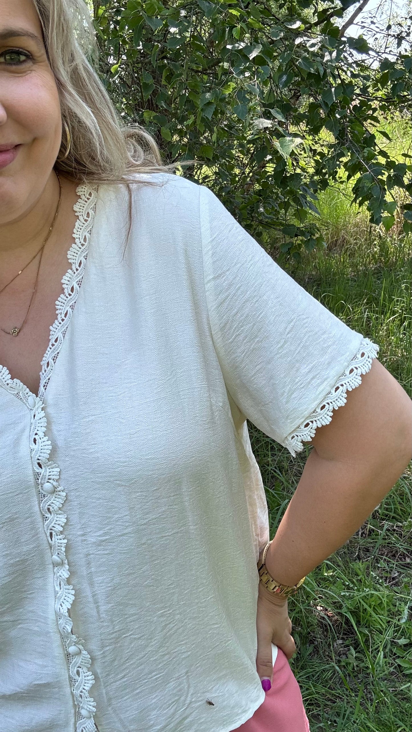 Monique blouse - Crème