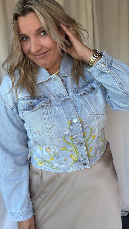 Jeansvest blossom