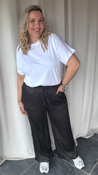 Satin broek - Zwart