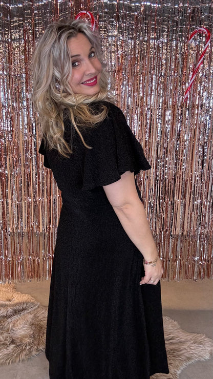 Luna glow jurk - Zwart