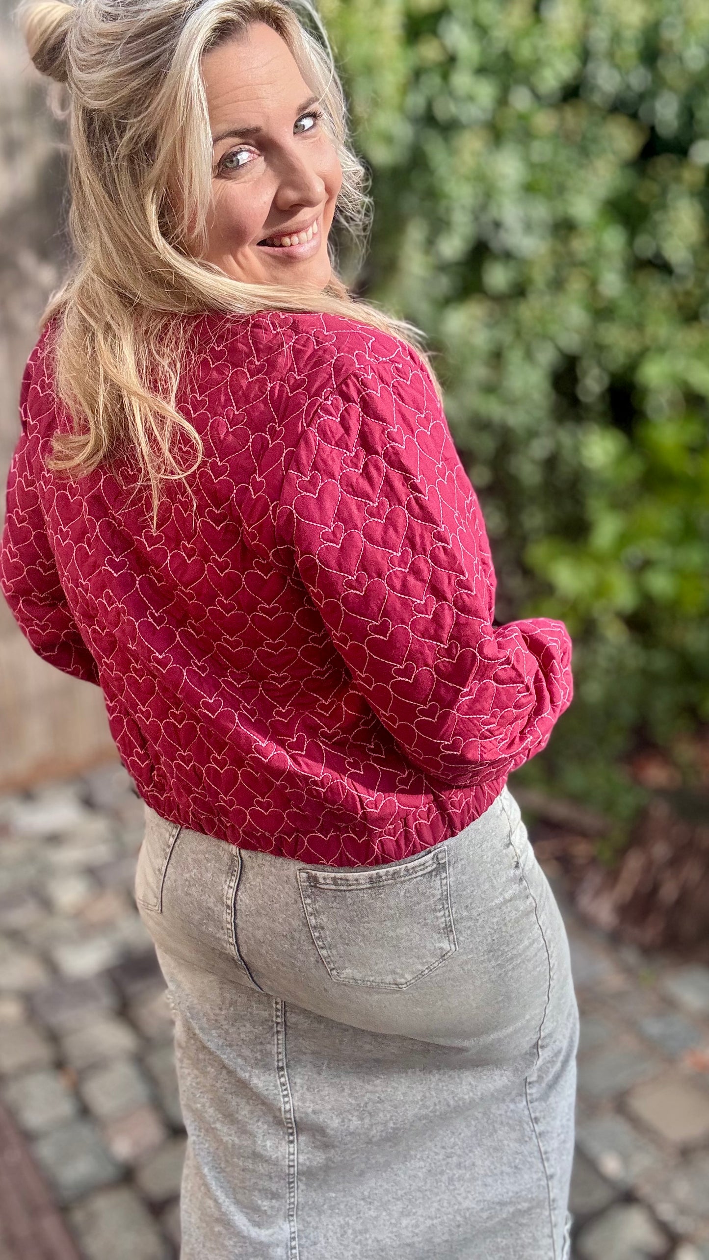 Hartjes bomber burgundy