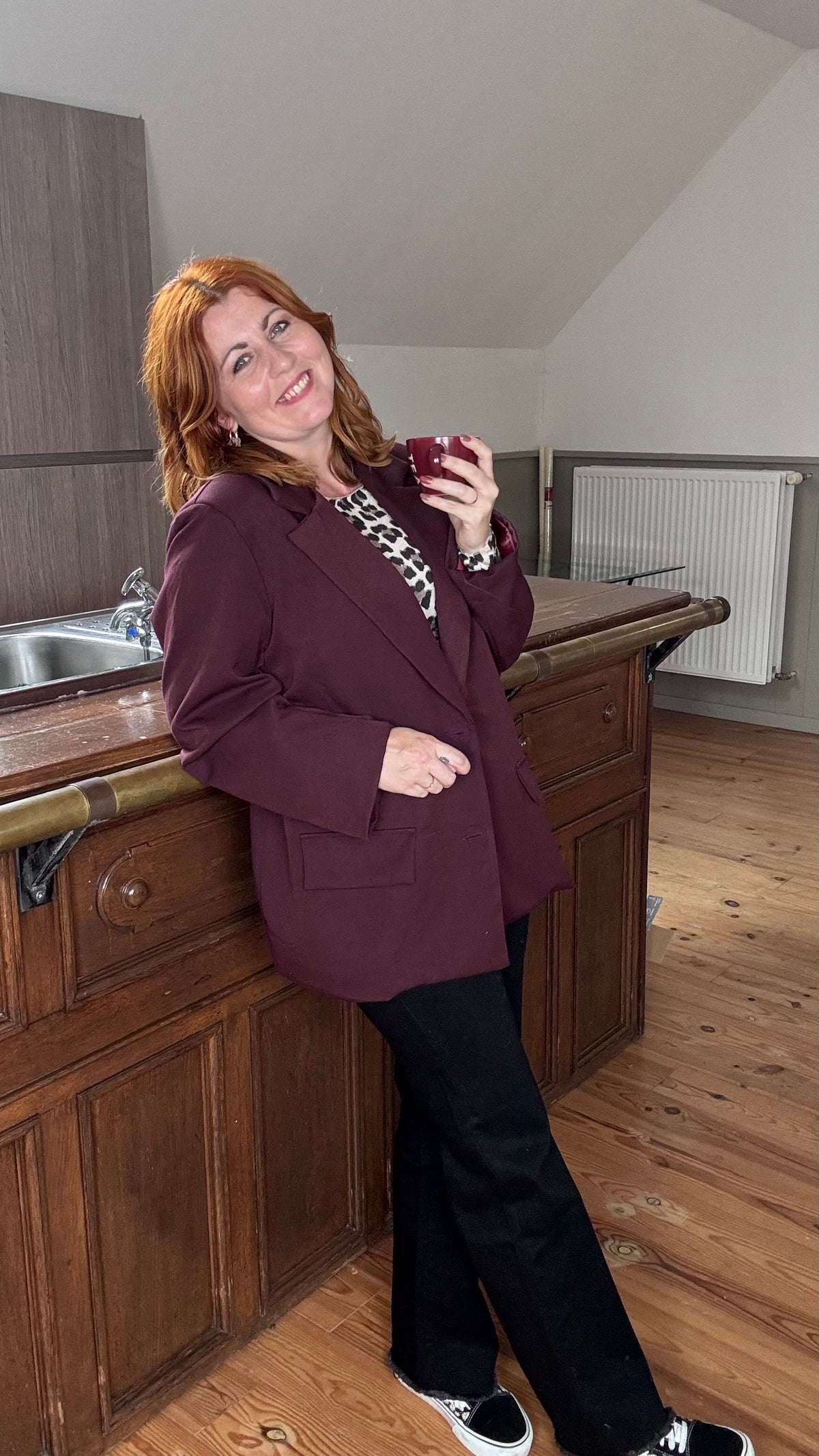 Freya blazer - Burgundy