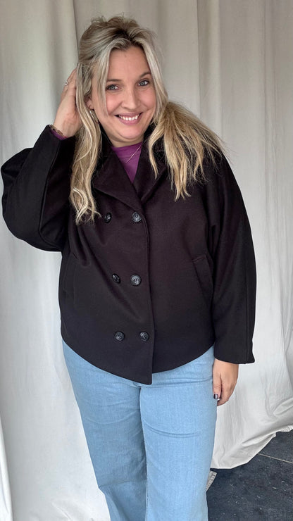 Vicky mantel - Zwart