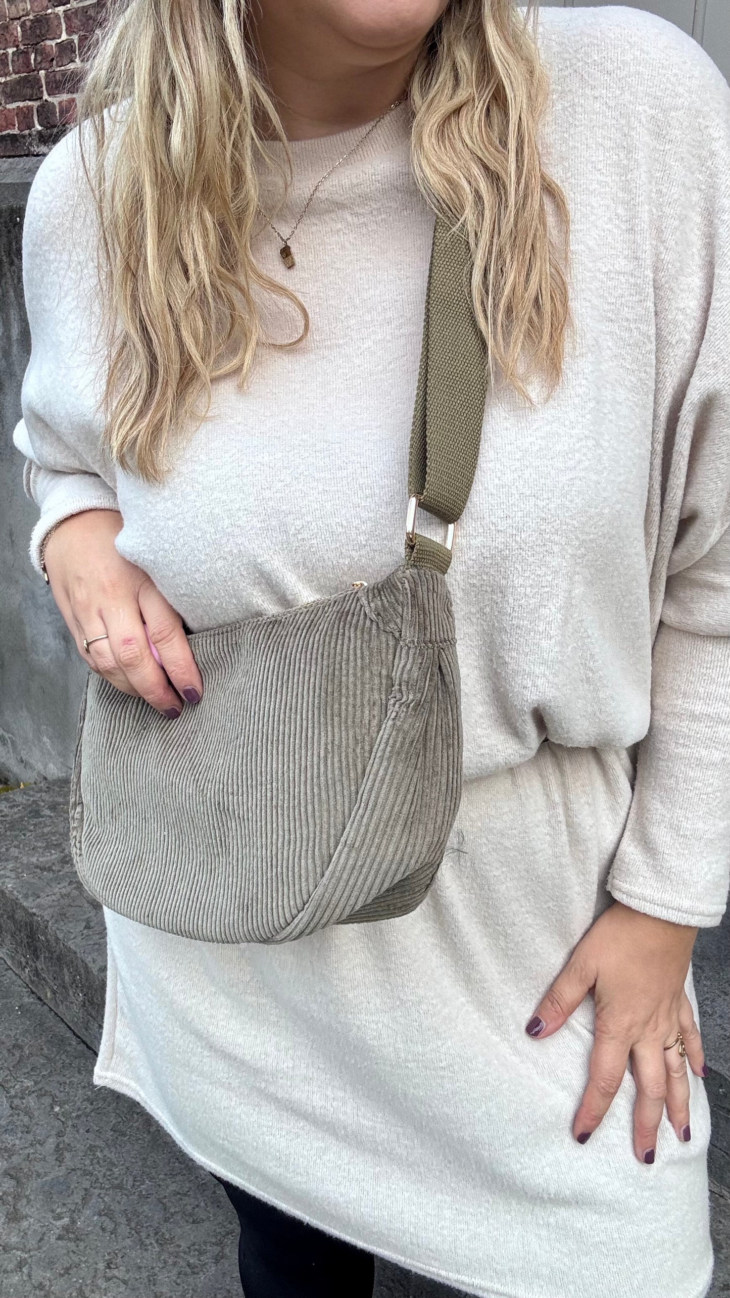 Jill schoudertas - Kaki