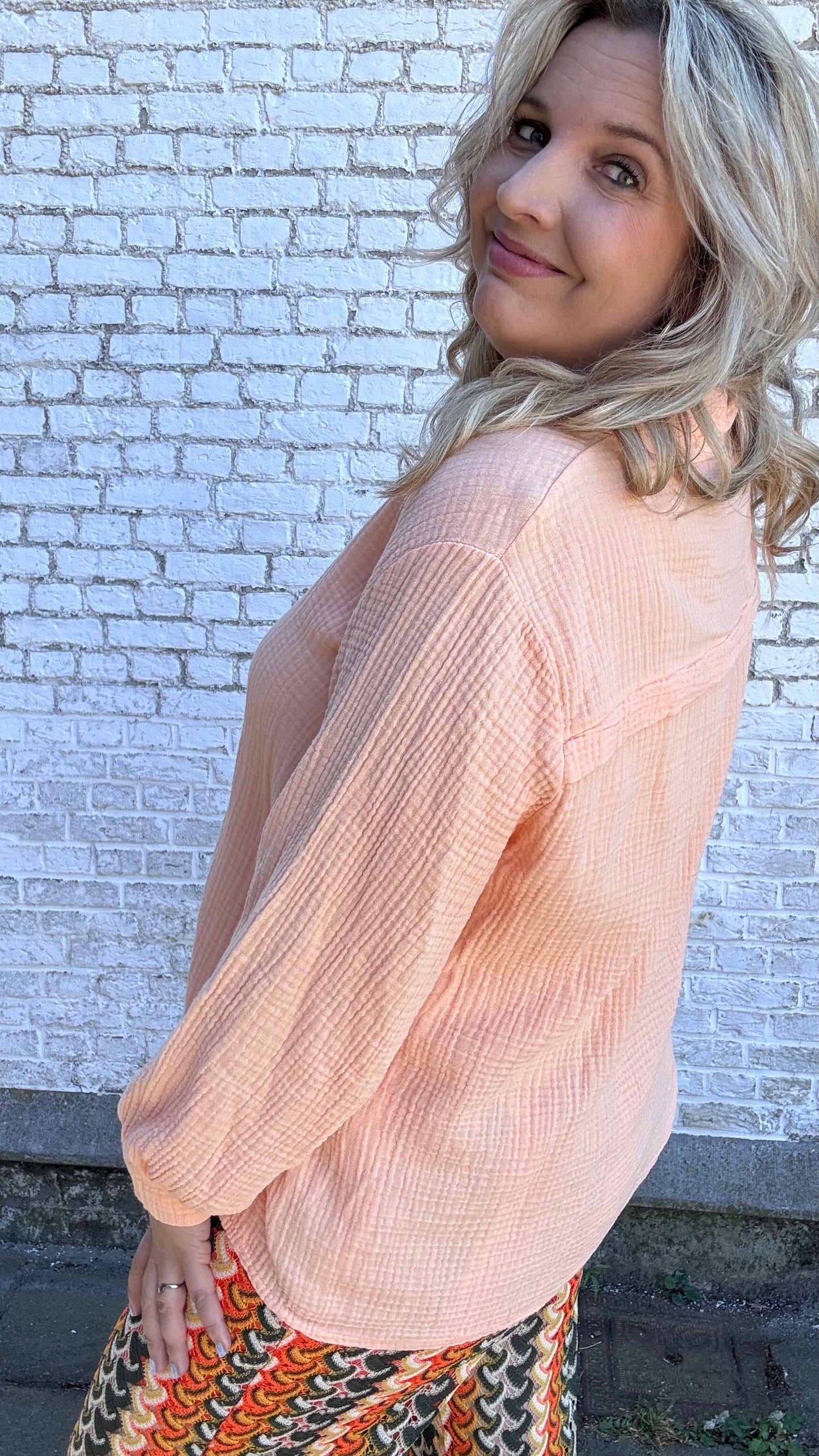 Tetra blouse - salmon