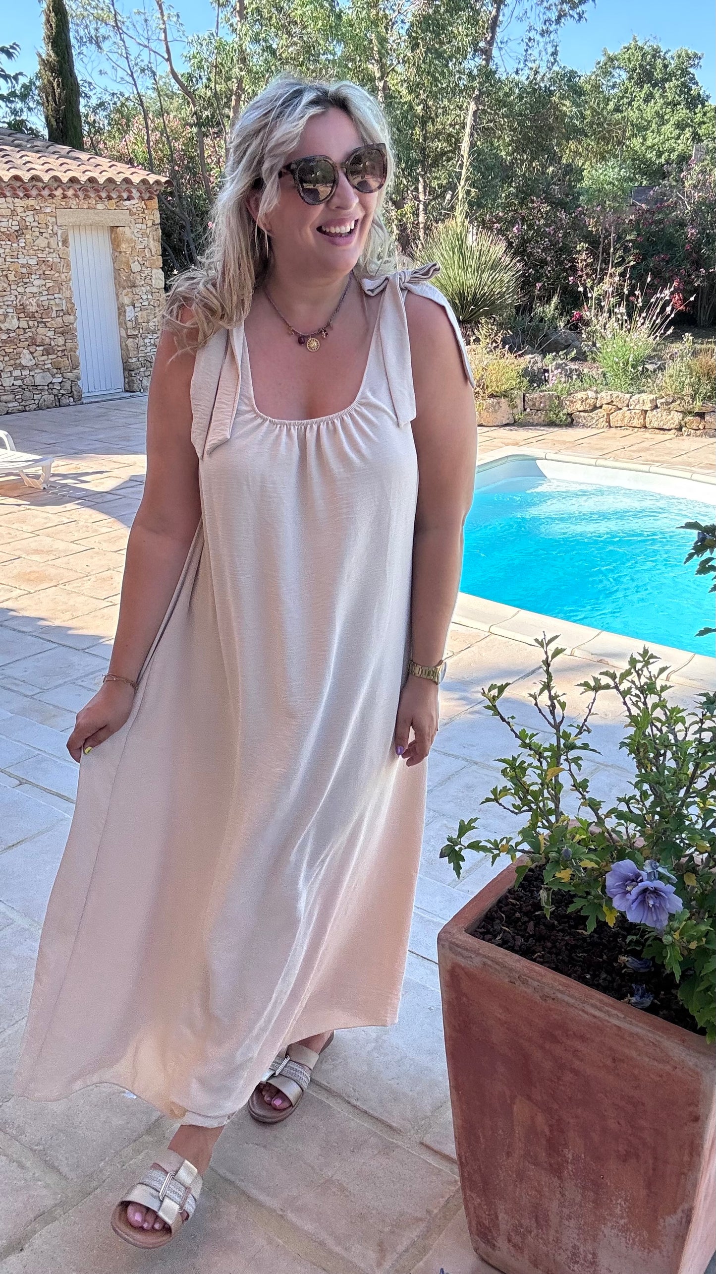 Flow dress - Crème