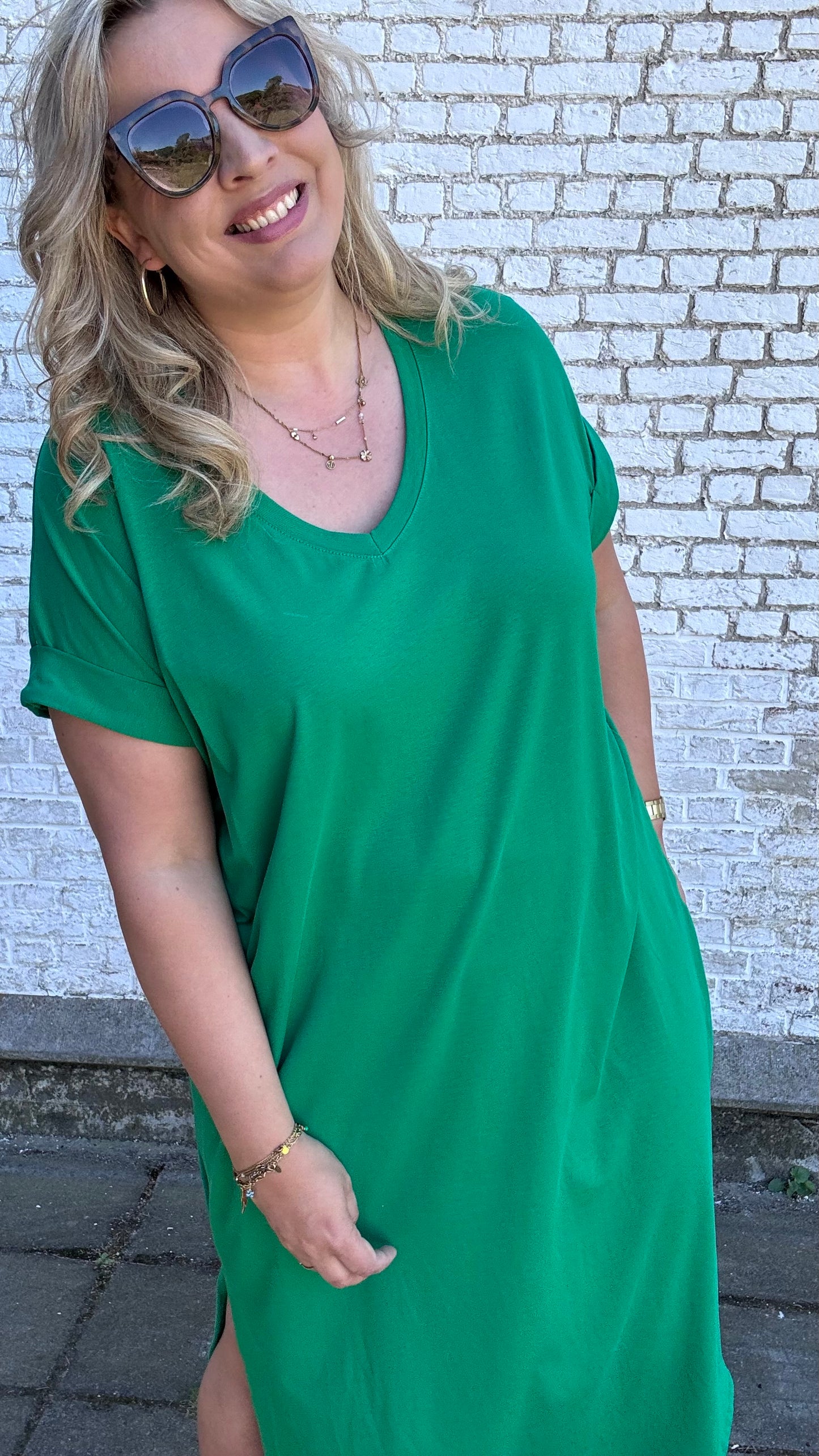 Shauni shirtdress - Groen