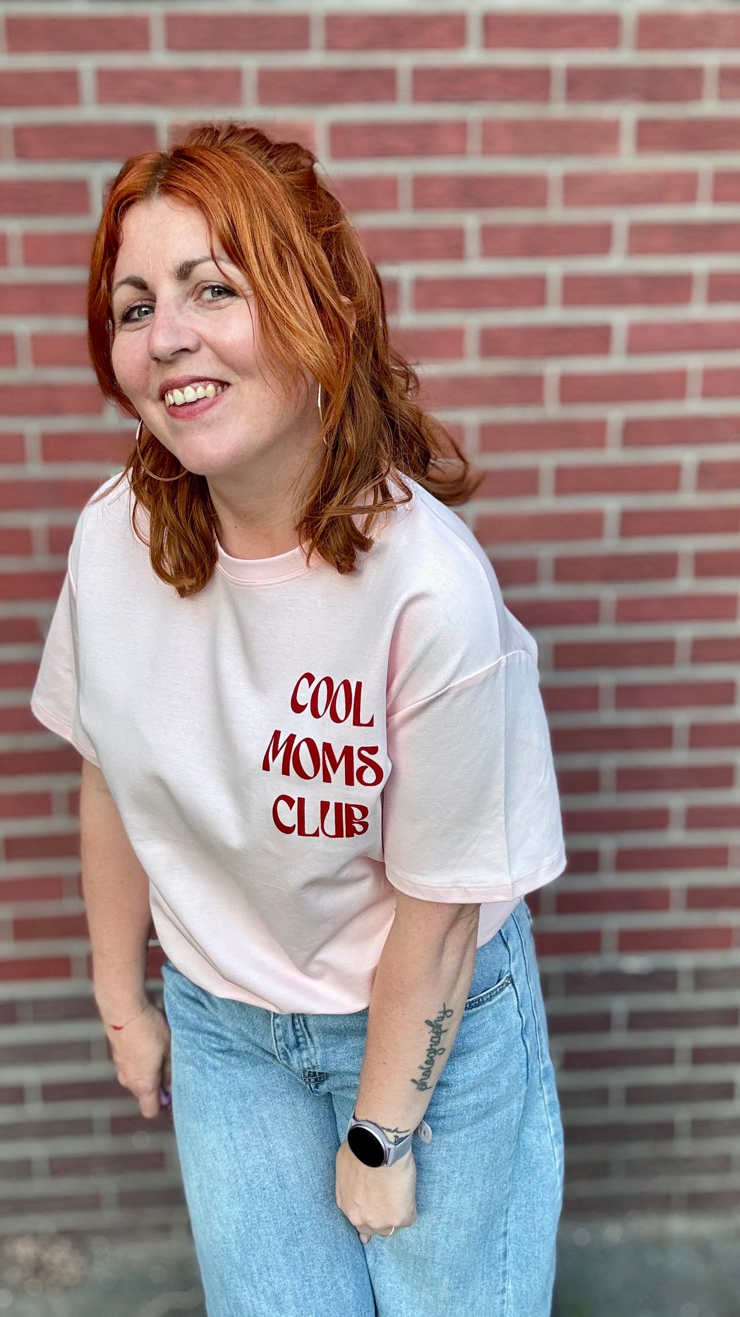 Cool moms club Shirt - Lichtroze