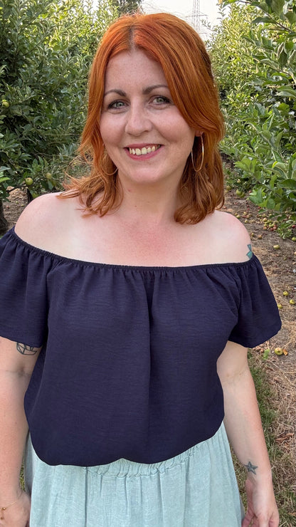 Dina blouse - Donkerblauw