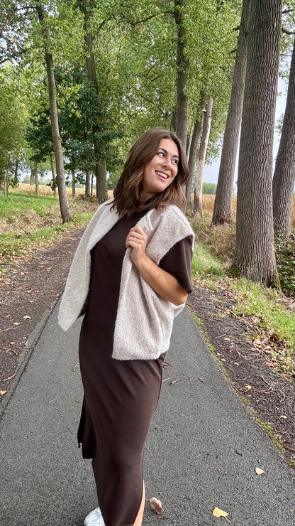 Harvey Sweaterjurk TU1 - Chocolat