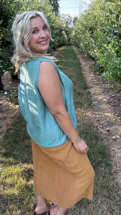 Effen top - Mint