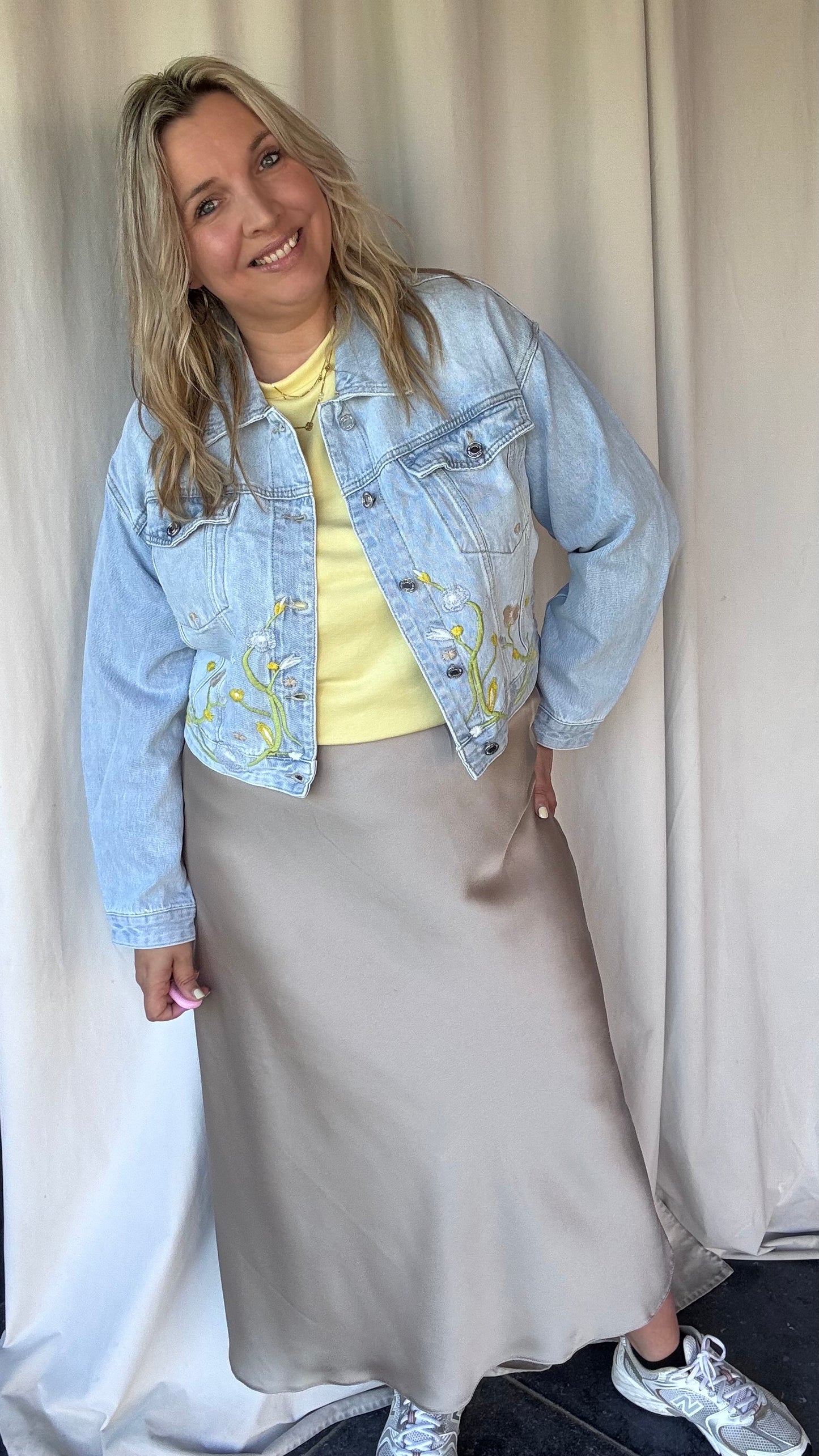 Jeansvest blossom